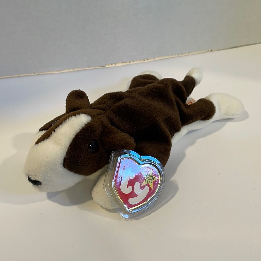 Vintage Bruno the Dog 1997 Ty Beanie Baby MINT Condition w all tags PVC Pellets - Picture 2 of 8